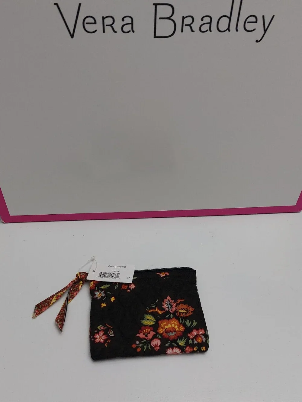 Vera Bradley Vintage Coin Purse Chocolate NWT